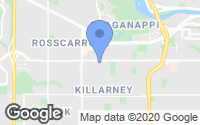 Map of Canyon Meadows, AB