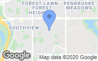 Map of Canyon Meadows, AB